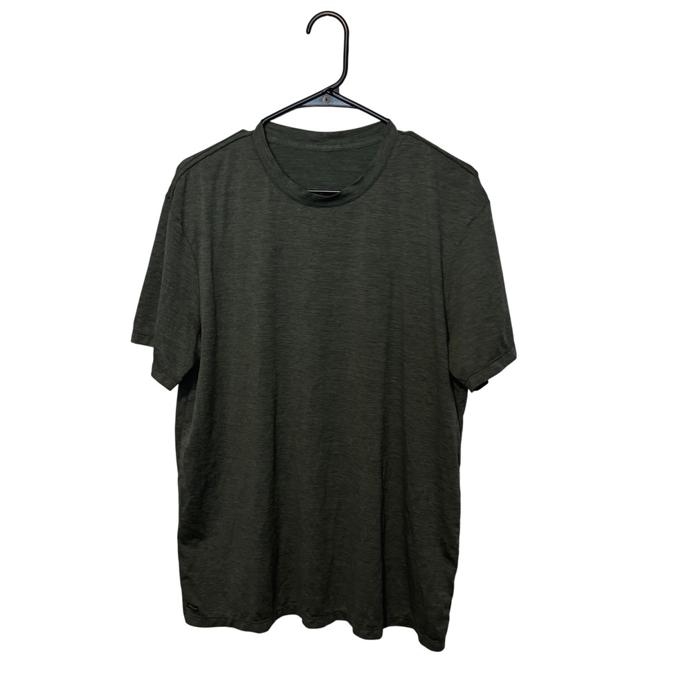 Anetik Shirt Mens XL Green Short Sleeve Performance Short Sleeve Outdoor Tech